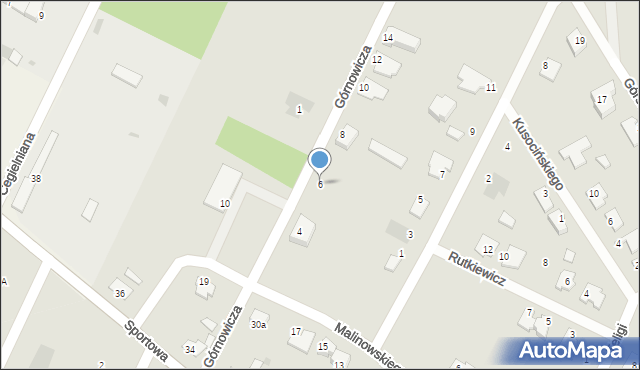 Świecie, Górnowicza Alojzego, ks., 6, mapa Świecie