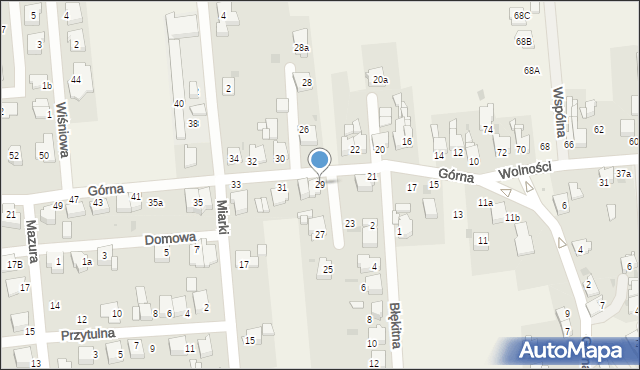 Świerklaniec, Górna, 29, mapa Świerklaniec