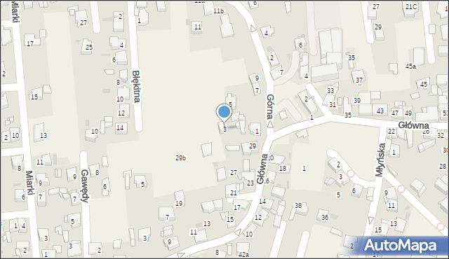 Świerklaniec, Górna, 3, mapa Świerklaniec