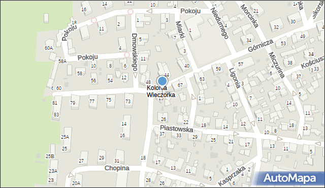 Świętochłowice, Górnicza, 71, mapa Świętochłowice