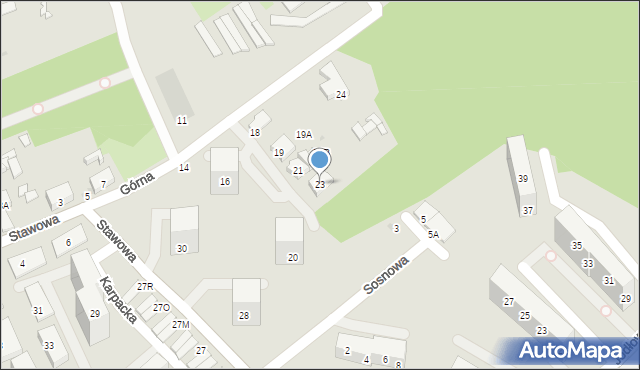 Świętochłowice, Górna, 23, mapa Świętochłowice