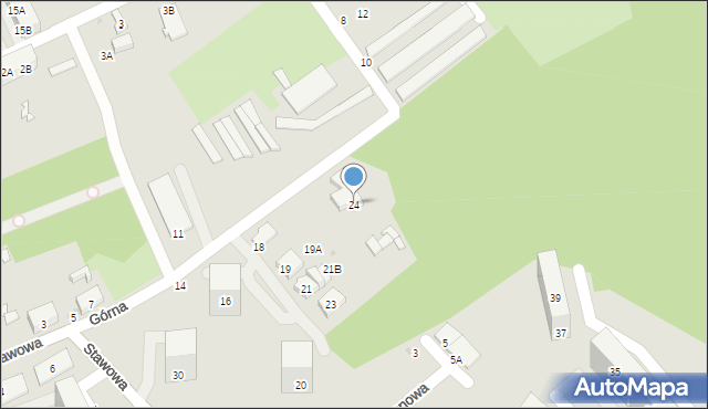 Świętochłowice, Górna, 24, mapa Świętochłowice