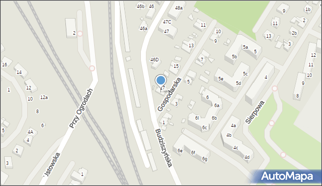 Szczecin, Gospodarska, 18, mapa Szczecina