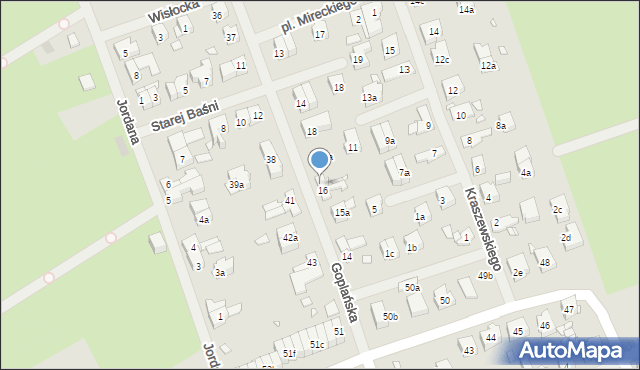 Szczecin, Goplańska, 17, mapa Szczecina