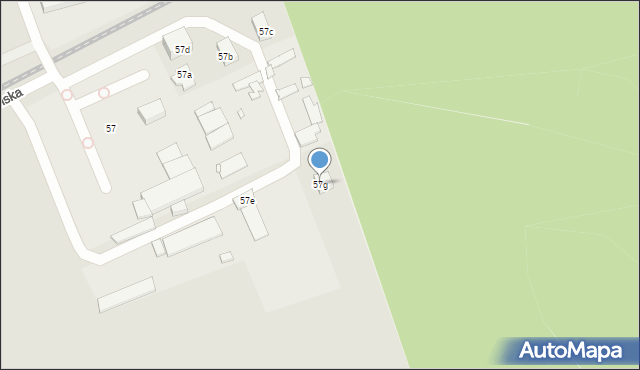 Szczecin, Goleniowska, 57g, mapa Szczecina