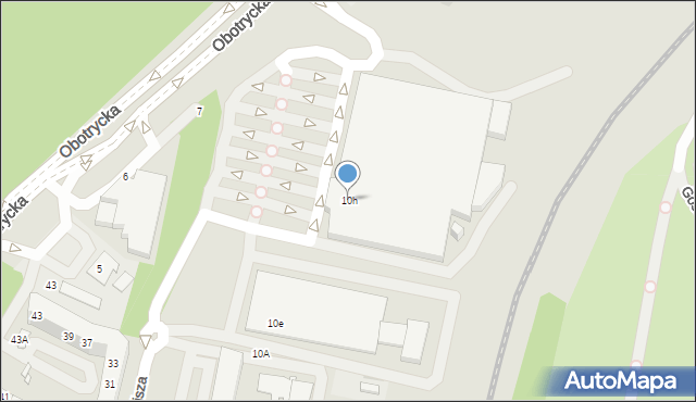 Szczecin, Golisza Maksymiliana, 10h, mapa Szczecina