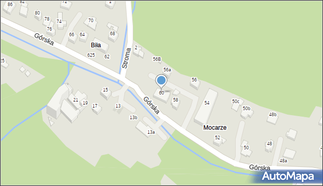 Szczyrk, Górska, 60, mapa Szczyrk