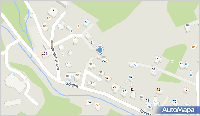 Szczyrk, Górska, 98b, mapa Szczyrk