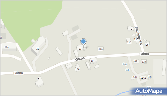 Szklarska Poręba, Górna, 23A, mapa Szklarska Poręba