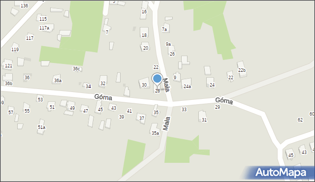 Szydłowiec, Górna, 28, mapa Szydłowiec