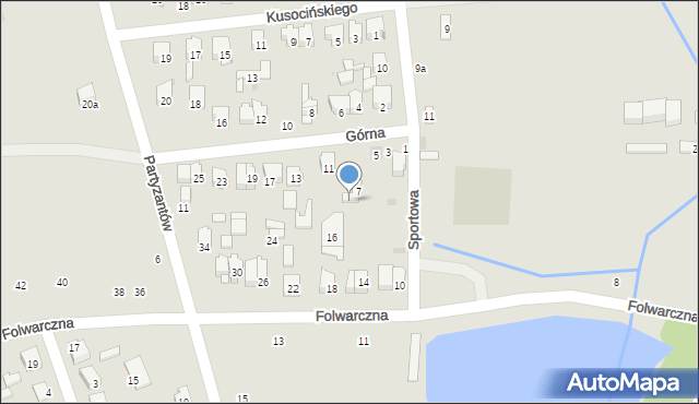 Szydłowiec, Górna, 9, mapa Szydłowiec