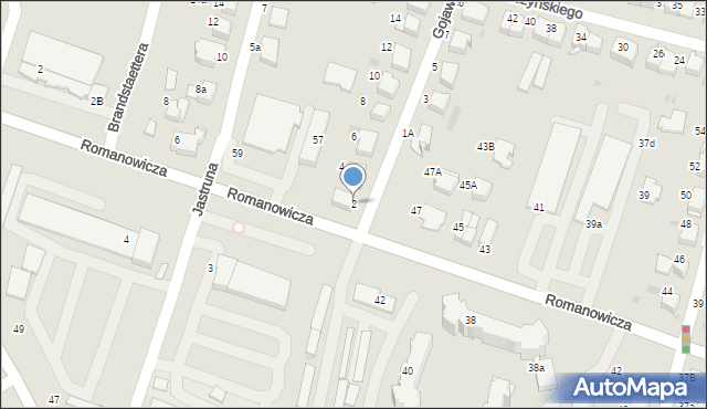 Tarnów, Gojawiczyńskiej Poli, 2, mapa Tarnów