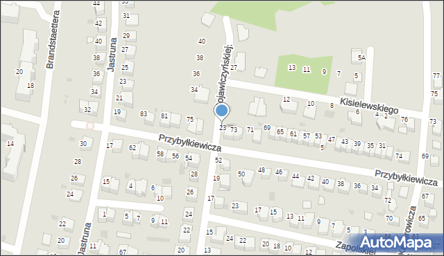 Tarnów, Gojawiczyńskiej Poli, 23, mapa Tarnów