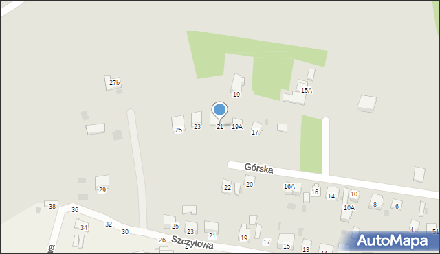 Tarnów, Górska, 21, mapa Tarnów