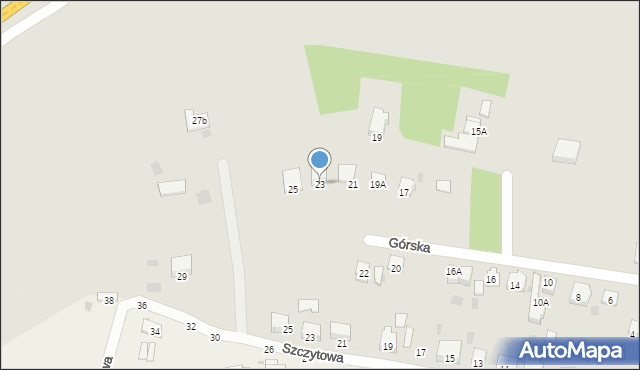 Tarnów, Górska, 23, mapa Tarnów