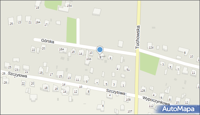 Tarnów, Górska, 8, mapa Tarnów