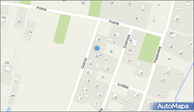 Tartak Brzózki, Górna, 14, mapa Tartak Brzózki