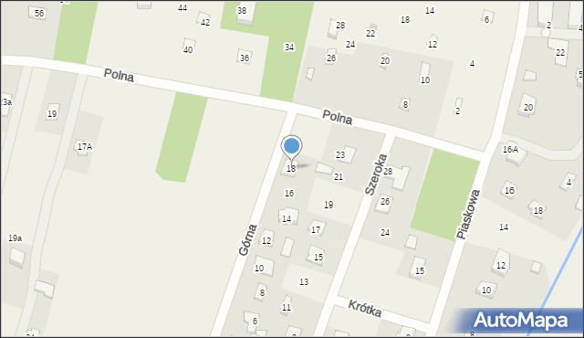 Tartak Brzózki, Górna, 18, mapa Tartak Brzózki