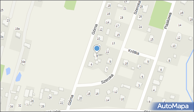 Tartak Brzózki, Górna, 6, mapa Tartak Brzózki