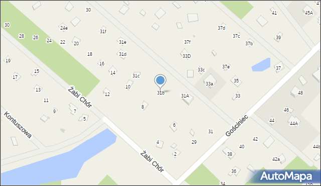 Topolina, Gościniec, 31b, mapa Topolina