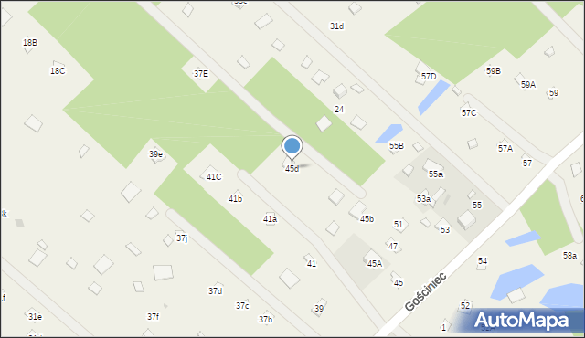 Topolina, Gościniec, 45d, mapa Topolina