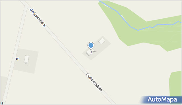 Tryszczyn, Gościeradzka, 4, mapa Tryszczyn