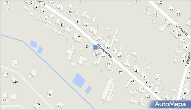 Trzcianka, Gorzowska, 23, mapa Trzcianka