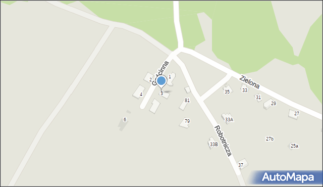 Trzebinia, Gościnna, 3, mapa Trzebinia