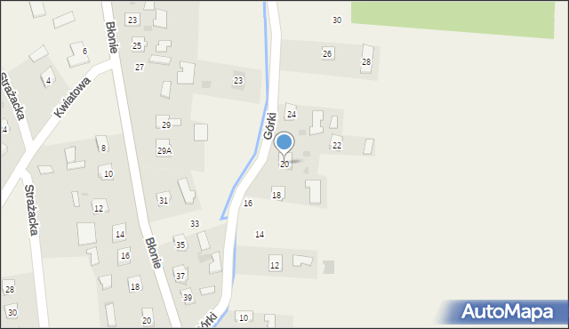 Trześń, Górki, 20, mapa Trześń