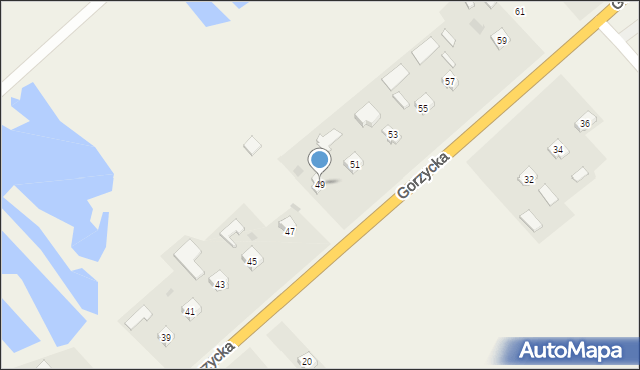 Trześń, Gorzycka, 49, mapa Trześń