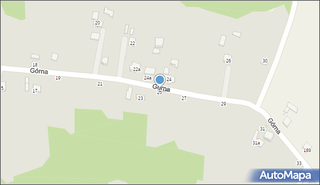 Tuchów, Górna, 25, mapa Tuchów