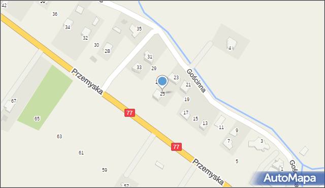 Tuczempy, Gościnna, 25, mapa Tuczempy