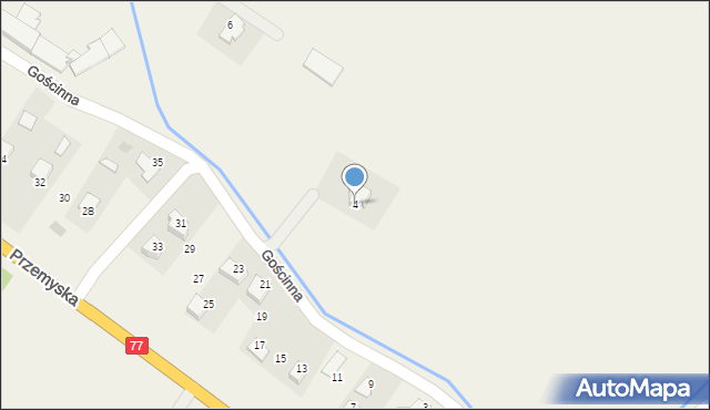 Tuczempy, Gościnna, 4, mapa Tuczempy