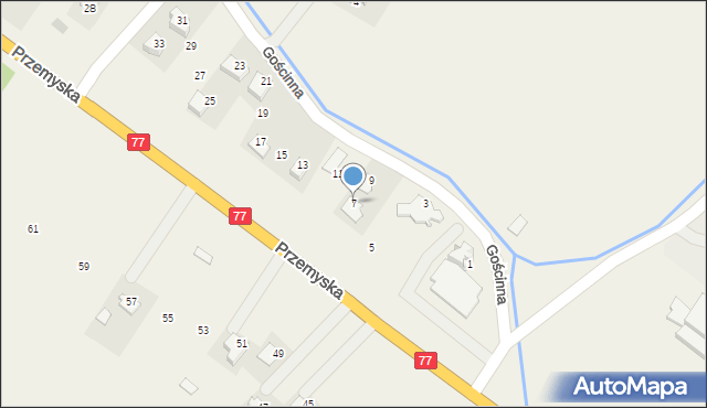 Tuczempy, Gościnna, 7, mapa Tuczempy