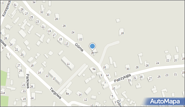 Tuliszków, Górna, 20, mapa Tuliszków