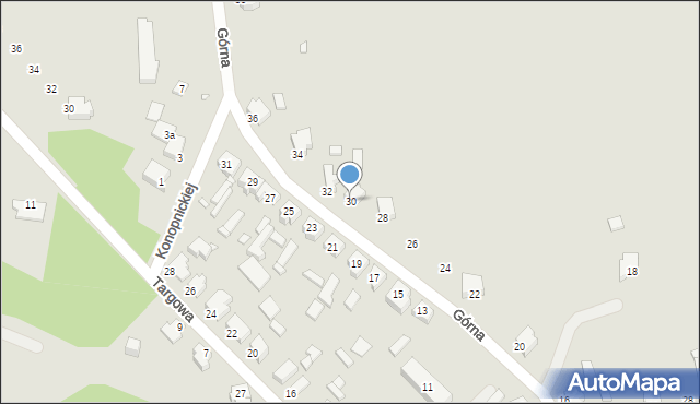 Tuliszków, Górna, 30, mapa Tuliszków