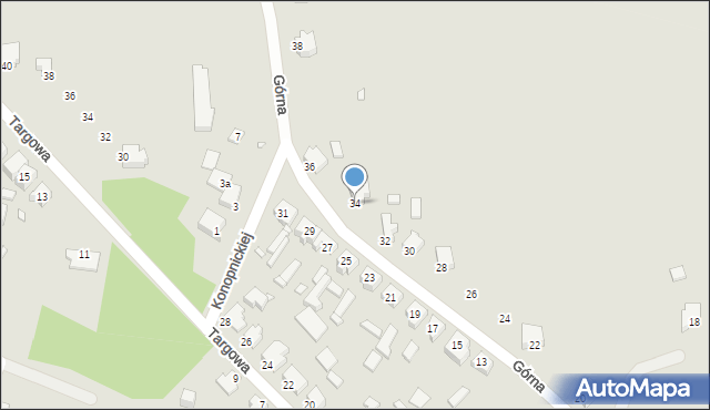 Tuliszków, Górna, 34, mapa Tuliszków