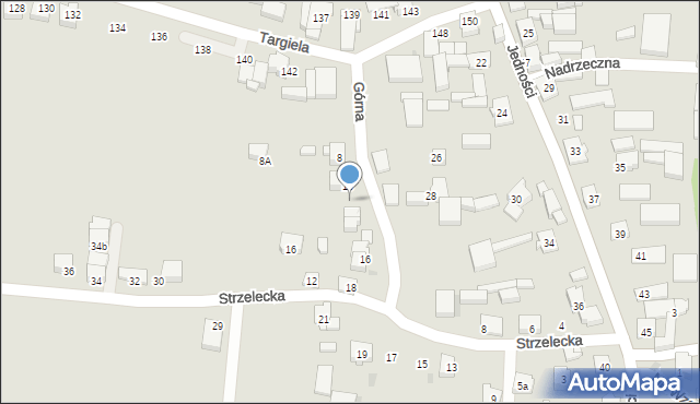 Tychy, Górna, 12, mapa Tychów