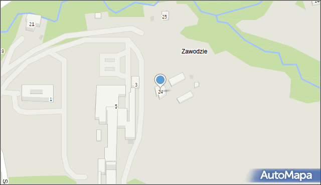 Ustroń, Gościradowiec, 24, mapa Ustroń