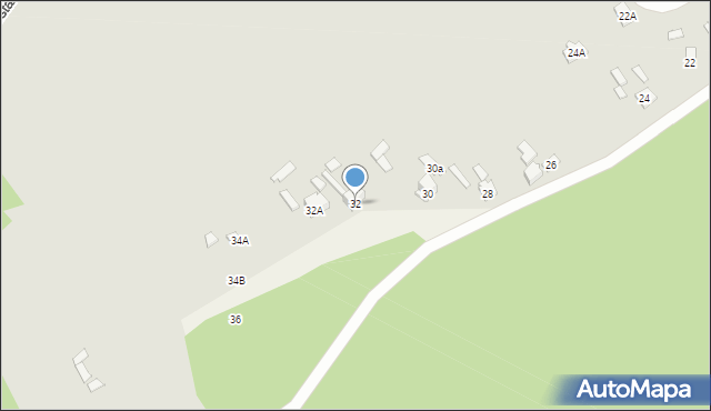 Wąchock, Górna, 32, mapa Wąchock
