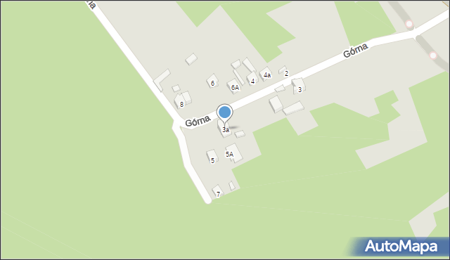 Wąchock, Górna, 3a, mapa Wąchock