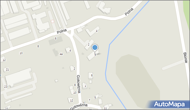 Wadowice, Gotowizna, 3, mapa Wadowice