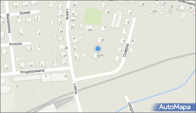 Wągrowiec, Gołębia, 13, mapa Wągrowiec