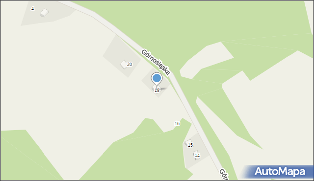 Walim, Górnośląska, 18, mapa Walim