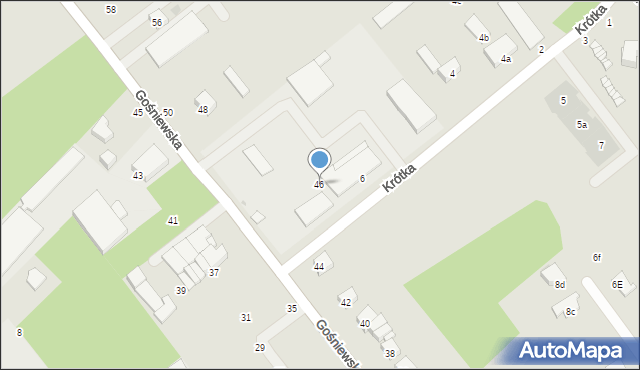 Warka, Gośniewska, 46, mapa Warka