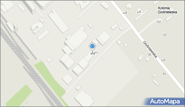 Warka, Gośniewska, 65A, mapa Warka