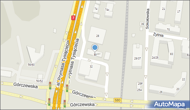 Warszawa, Górczewska, 30, mapa Warszawy