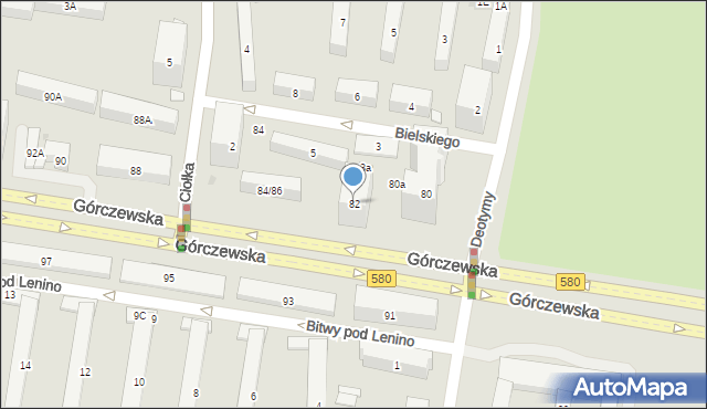Warszawa, Górczewska, 82, mapa Warszawy