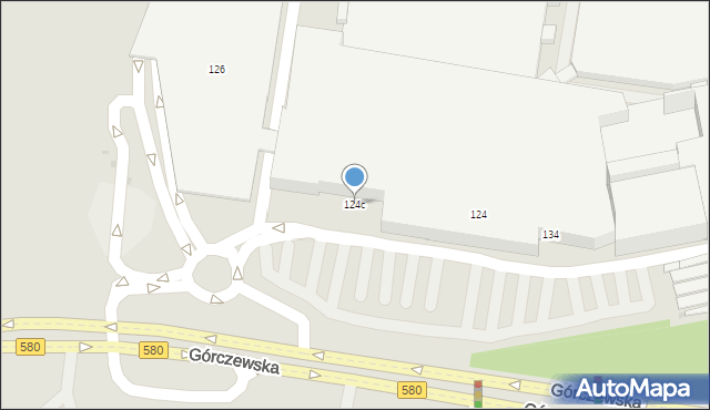 Warszawa, Górczewska, 124c, mapa Warszawy