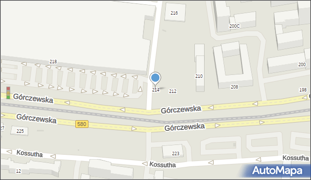 Warszawa, Górczewska, 214, mapa Warszawy
